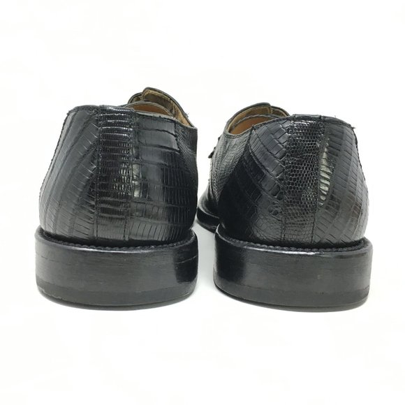 David Eden Loafers Shoes Size 9 Black Croc Liz main image 7
